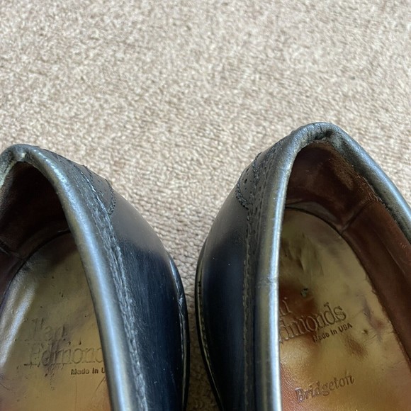 Allen Edmonds Black 9.5 Bridgeton Loafer Black Leather Dress Shoes Tassel main image 9